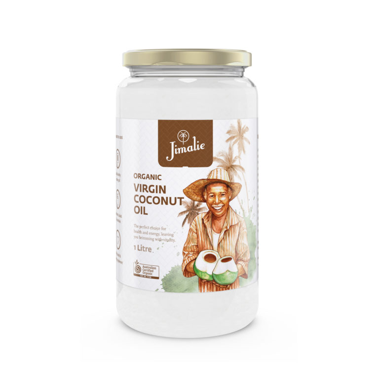 Coconut Oil Virgin Centrifuge Pure Jimalie Organic (1L,glass)
