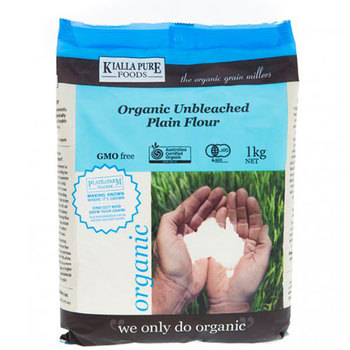 All Purpose Unbleached Plain Wheat Flour Kialla Organic (1kg)