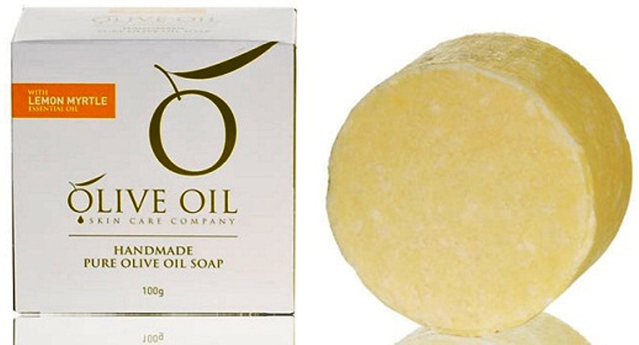 Olive Oil Lemon Myrtle Pure Soap Olive Oil Skin Care Co (100g)