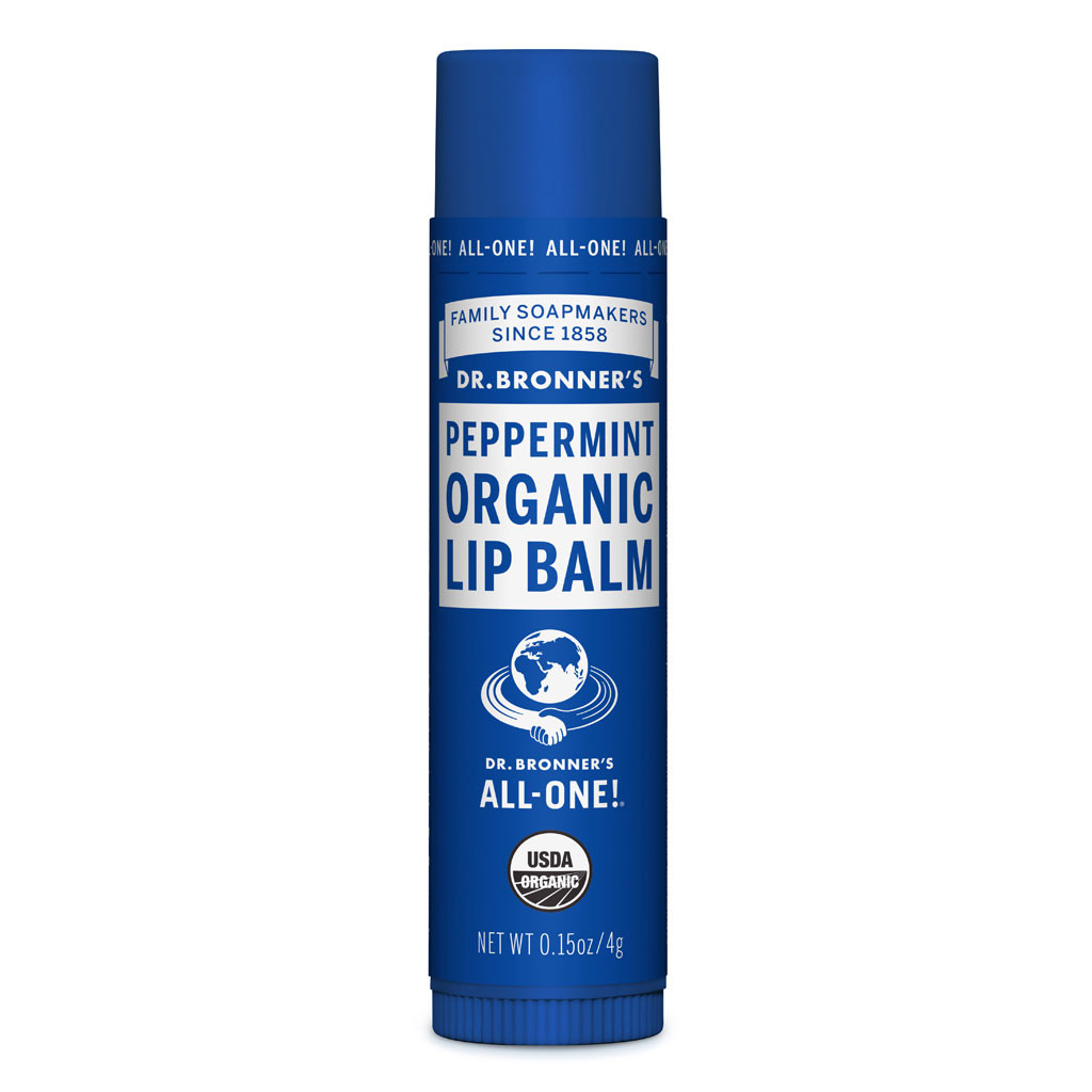 Dr Bronner Lip Balm Peppermint Certified Organic (4g)