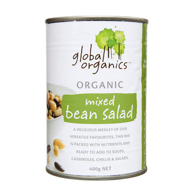 Mixed Bean Salad Gluten BPA Free Global Cert. Organic (400g,can)