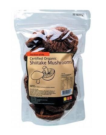 Shiitake Mushrooms Dried Nutritionist Choice Cert. Organic (40g)