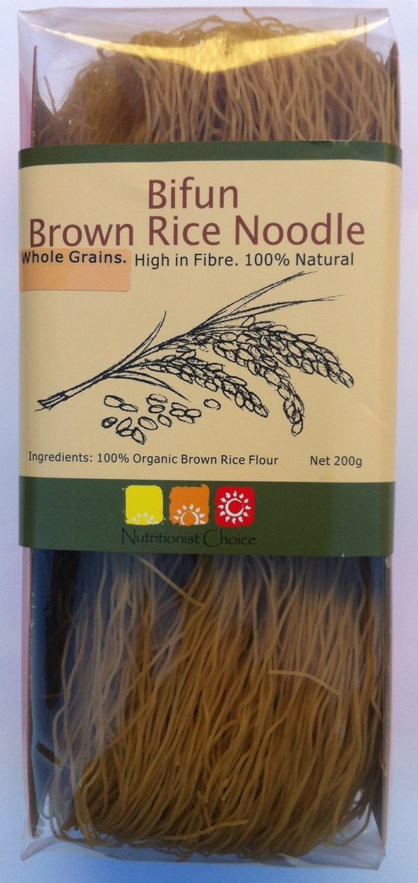 Brown Rice Bifun Noodle Nutritionist Certified Organic (200g)