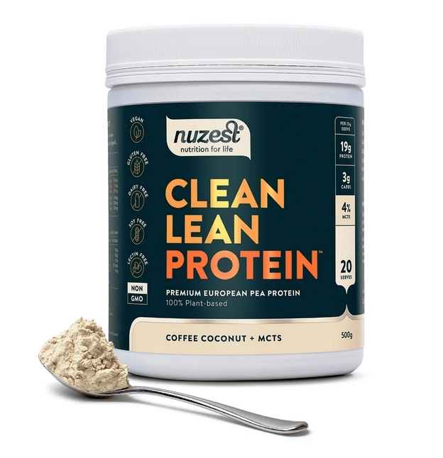 Clean Lean Coffee Coconut MCT Protein Powder Nuzest (500g)