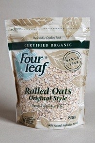 Oats Original Unstabilised Rolled AUS Four Leaf Organic (800g)