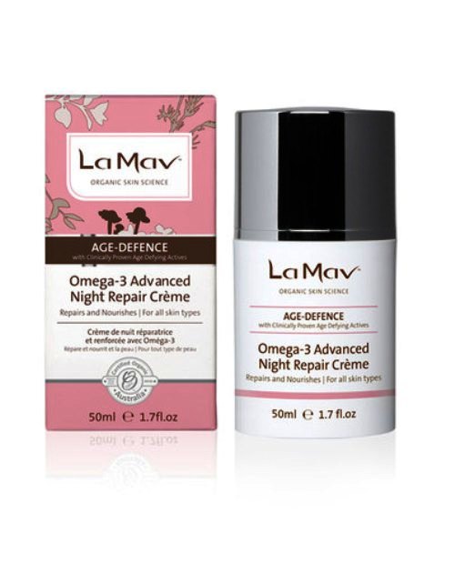 Omega 3 Advanced Night Repair Creme La Mav Cert. Organic (50mL)