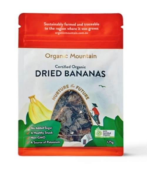 Bananas Semi Dried Pieces Organic Mountain (125g)