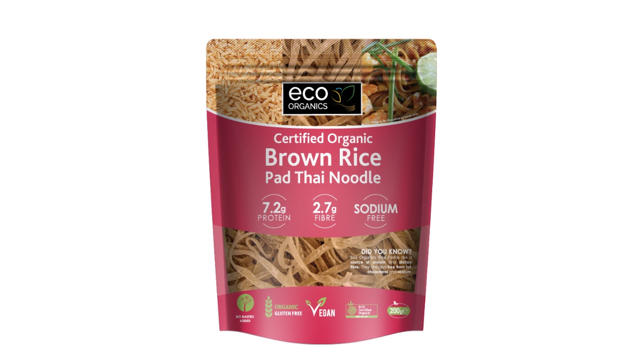 Pad Thai Brown Rice Noodles Eco Certified Organic (200g)