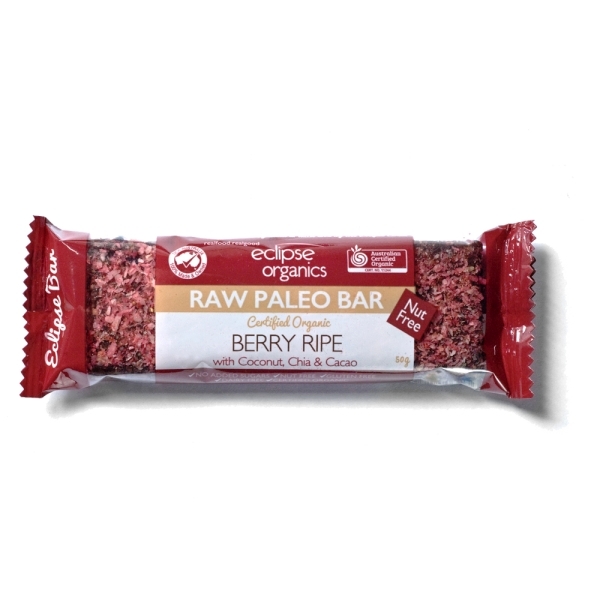 Berry Ripe Raw Vegan Paleo Bar Eclipse Certified Organic (50g)