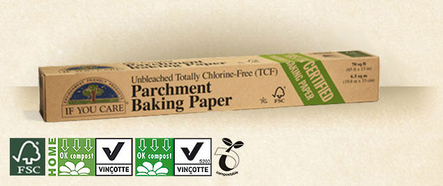 Baking Paper Roll Parchment Unbleach TCF If You Care(19.8mx33cm)