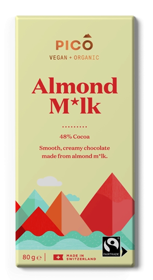 Almond Milk 48pc Pico Chocolate Certified Organic (80g