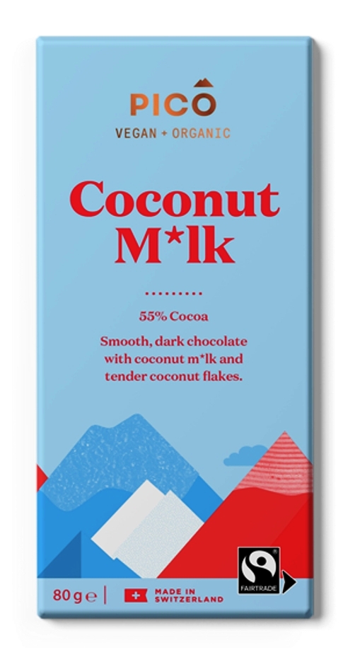 Coconut Milk 55pc Pico Chocolate Certified Organic (80g