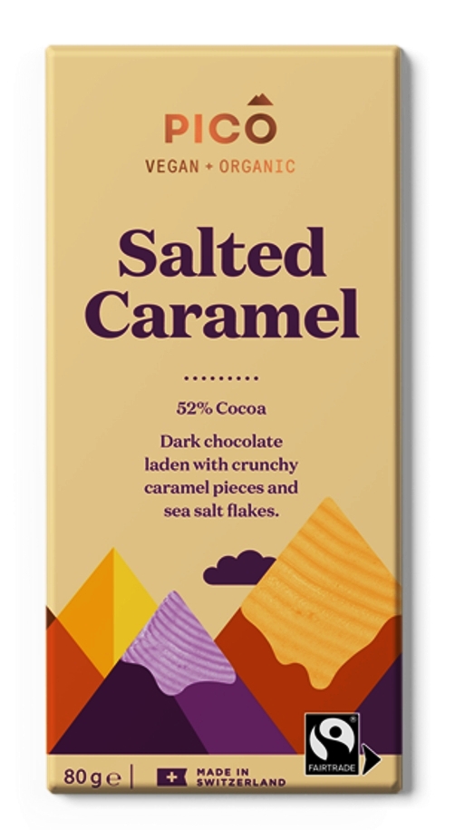 Salted Caramel 52pc Pico Chocolate Certified Organic (80g)