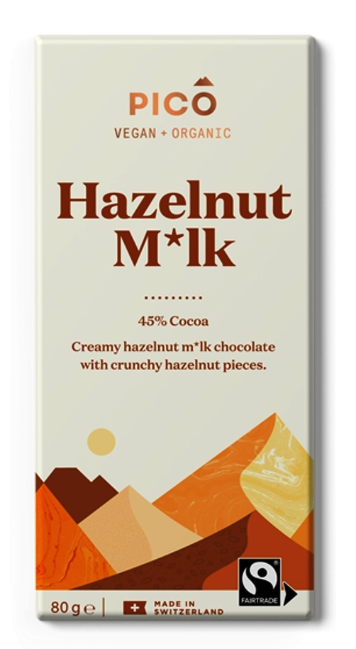 Hazelnut Milk 45pc Pico Chocolate Certified Organic (80g)
