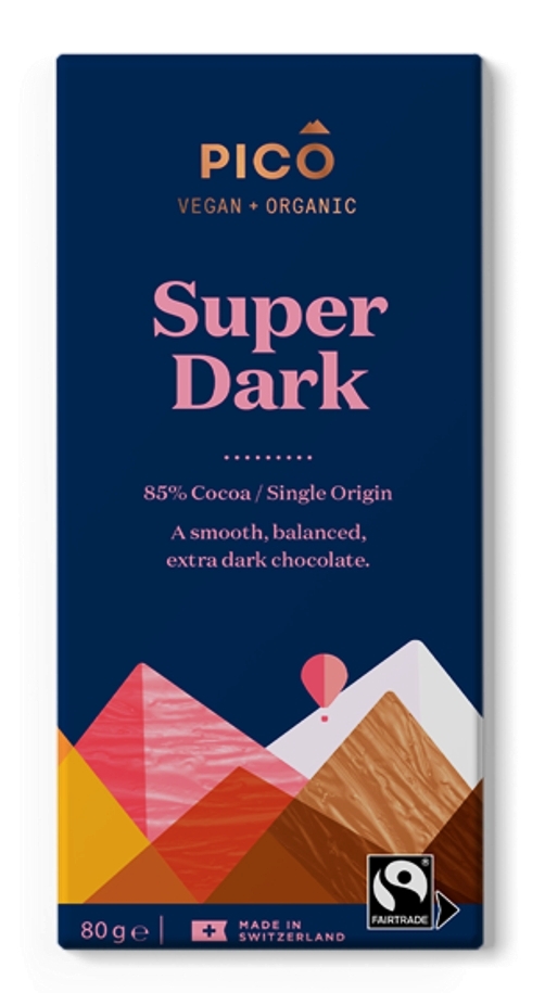 Dark 85pc Super Dark Pico Chocolate Certified Organic (80g)