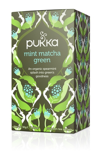 Mint Matcha Green Spearmint Herbal Tea Pukka Cert. Organic (20s)