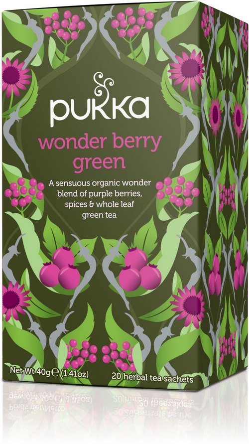 Wonder Berry Green Tea Pukka Certified Organic (20s)