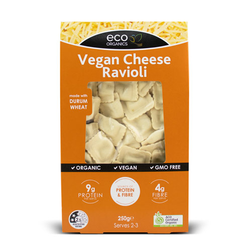 Ravioli Vegan Cheese Pasta Eco Certified Organics (250g)