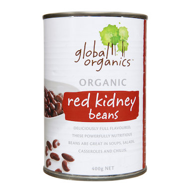 Kidney Red Beans BPA Kombu Free Global Cert.Organic(400g,can)