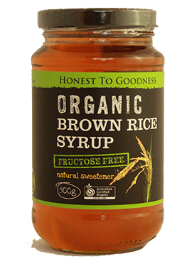 Rice Malt Syrup Brown Rice Goodness Cert. Organic (500g,glass)