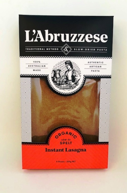 Spelt Instant Lasagna LAbruzzese Cert.Organic (200g, 8 sheets)