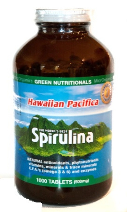 Spirulina Hawaiian Pacifica 500mg MicrOrganics (1000 tabs)