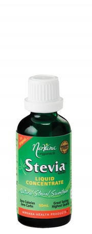 Stevia Liquid Concentrate Nirvana C.Organic GM Free (50ml,glass)