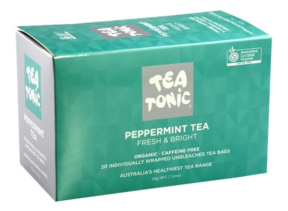 Tea Tonic Peppermint Fresh Bright Tea Certified Organic (20bags)