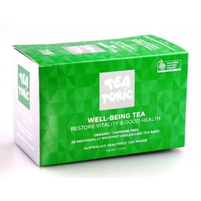 Tea Tonic Well Being Restore Vitality Tea Cer. Organic (20 bags)