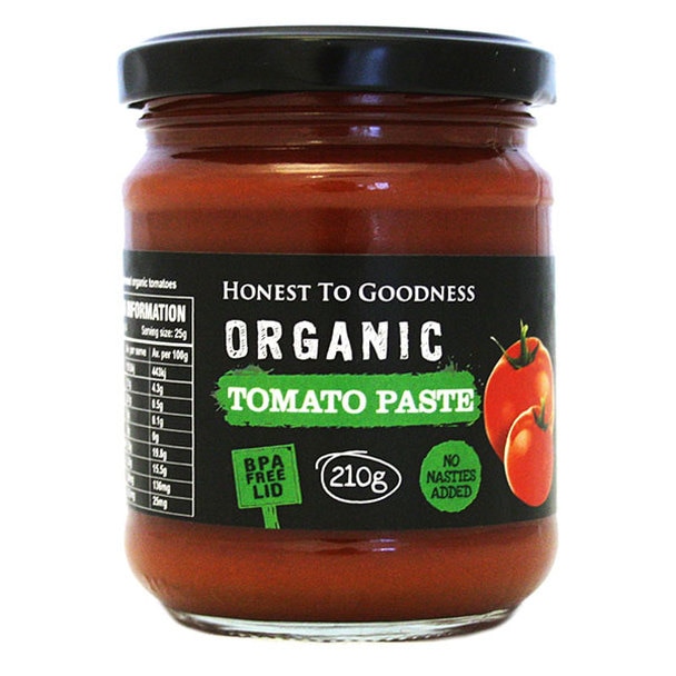 Tomato Paste Italian No Added Salt Goodness Cert. Organic (210g)