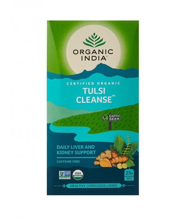 Tulsi Cleanse Tea Organic India Certified Organic (34g,18bags)