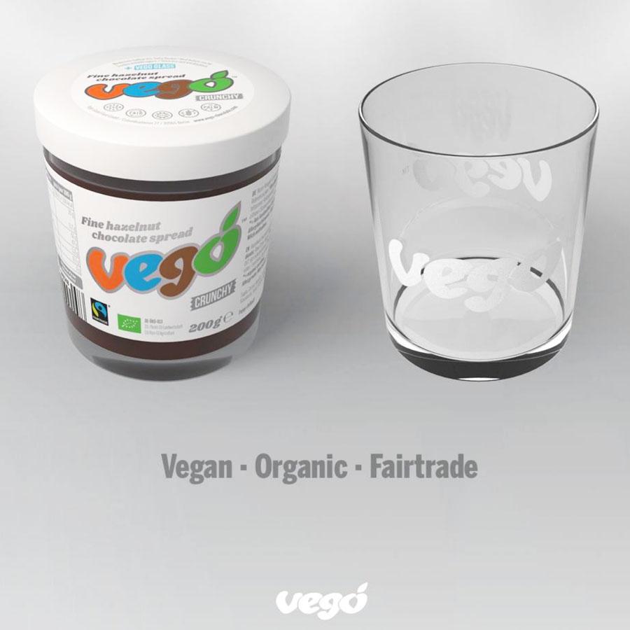 Vego Hazelnut Chocolate Spread Crunchy Certified Organic (200g)