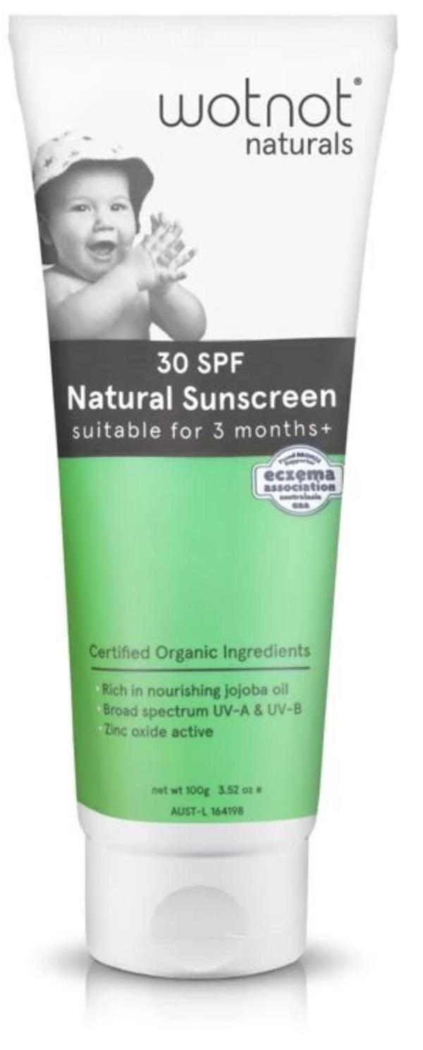 Sunscreen Baby 30 SPF Nano Free Natural WOTNOT (100g)