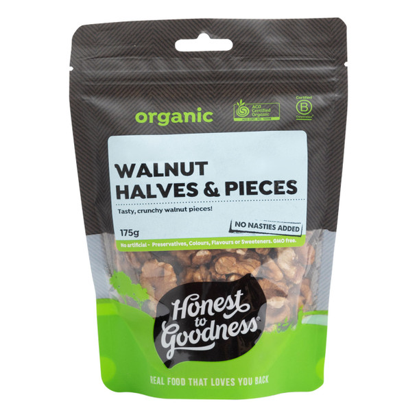 Walnuts Kernels Raw Honest Goodness Certified Organic (175g)