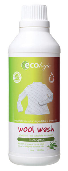 Wool Wash Eucalyptus Aloe Vera All Natural ECOlogic (1L)