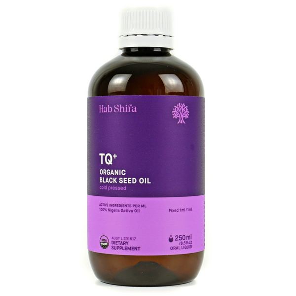 Black Seed Oil Nigella Cumin Hab Shifa Certified Organic (250mL)