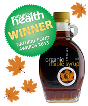 Maple Syrup Grade A Dark Robust Spiral Certified Organic (250mL)