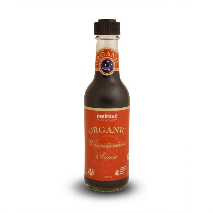 Worcestershire Sauce Gluten Free Certified Organic (250ml,glass)