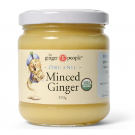 Ginger Minced No Oil Ginger People Certified Organic(190g,glass)
