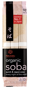 Soba Japanese Noodles Hakubaku Certified Organic (270g)