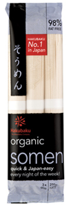 Somen Japanese Noodles Hakubaku Certified Organic (270g)