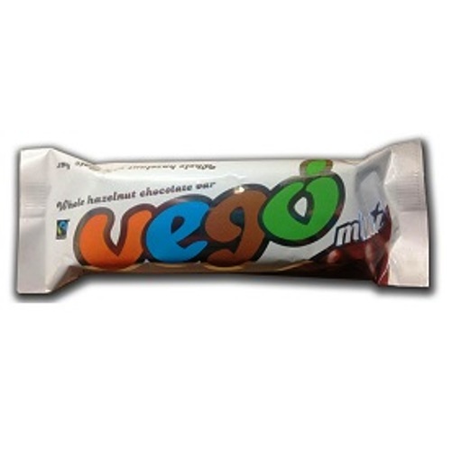 Vego Mini Whole Hazelnut Chocolate Bar Fair Cert. Organic (65g)